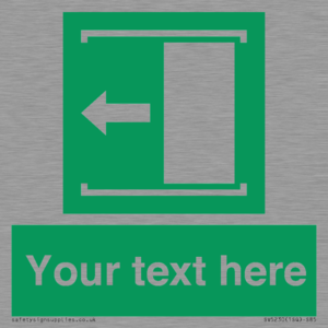 Custom Slide to Open Sign